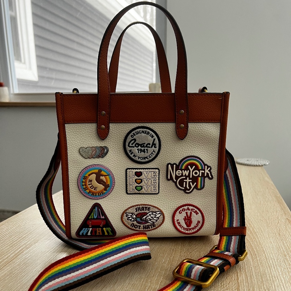 Coach Pride Field Tote 22 With Patches - image 1